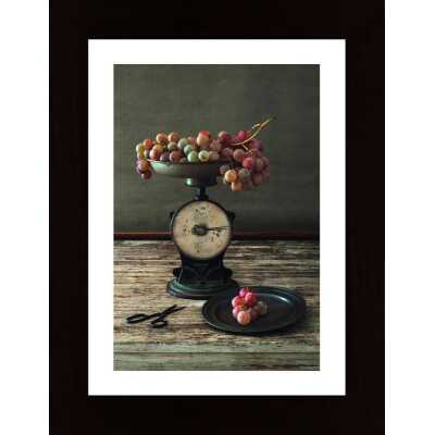 Still Life With Grapes On Scale Poster