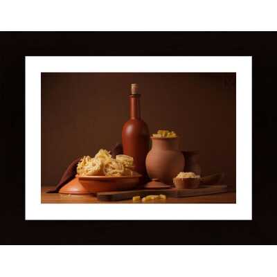Still Life With Pasta And Ceramic Ware Poster