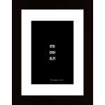 Stockholm Black Poster