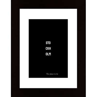 Stockholm Black Poster