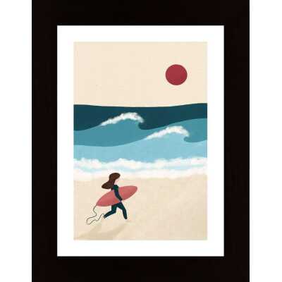 Surf Girl Aurore Lepriveypng Poster