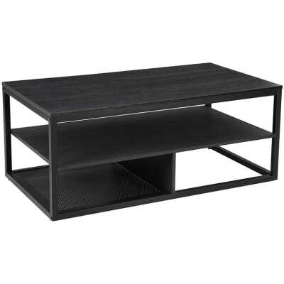Svart modernt soffbord