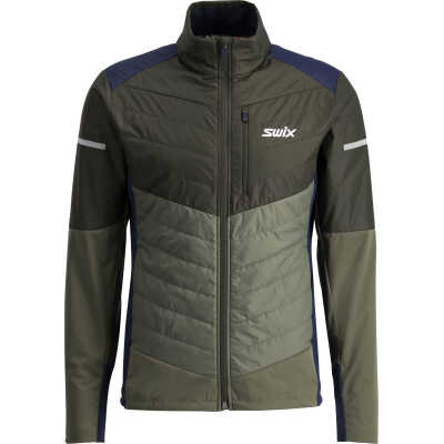 Swix Men's Dynamic Hybrid Insulated Jacket Olive/Dark Olive