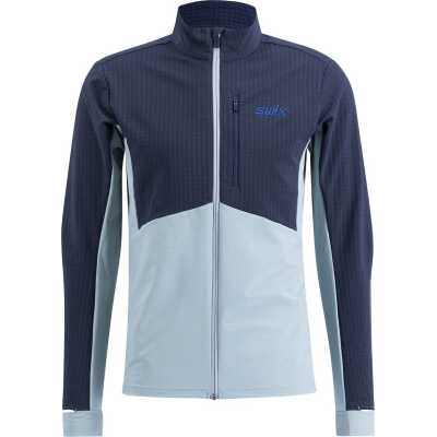 Swix Men's Pace Hybrid Full Zip Midlayer Dark Navy/Fog