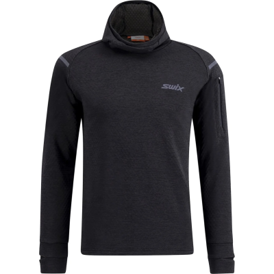 Swix Men's Pace Midlayer Hooded Black