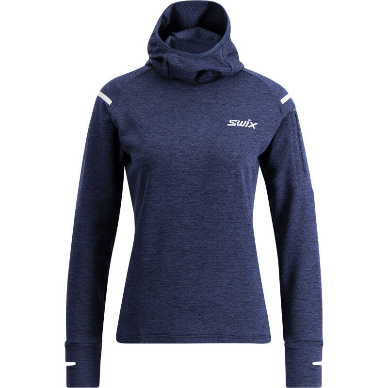 Swix Women's Pace Midlayer Hooded Dark Navy Swix Women's Pace Midlayer Hooded Dark Navy