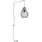 TK Brillant vägglampa - svart stål