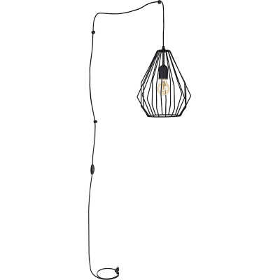 TK Brillant vägglampa - svart stål
