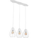 TK Brillant vägglampa, w. 3 skärmar - vit stål
