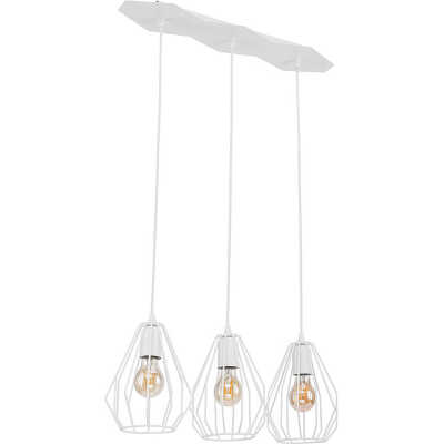 TK Brillant vägglampa, w. 3 skärmar - vit stål