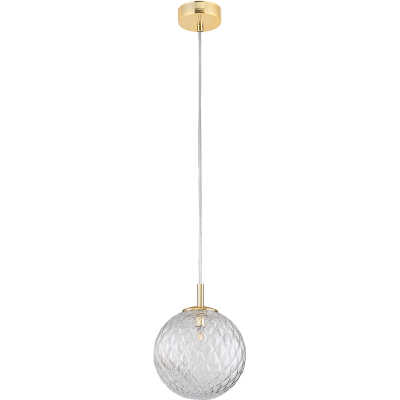 TK Cadix taklampa 210 - glas och guldstål