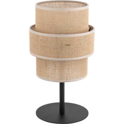TK Calisto bordslampa - naturjute och svart metall