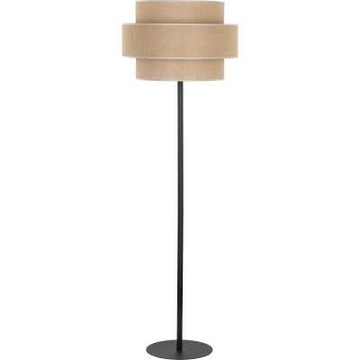TK Calisto golvlampa - naturjute och svart metall