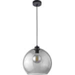 TK Cubus taklampa - grafitglas och svart metall