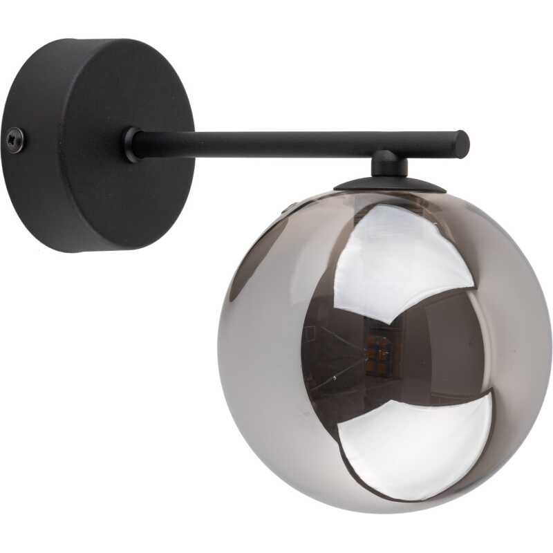 TK Ester vägglampa - svart glas och metall TK Ester vägglampa - svart glas och metall
