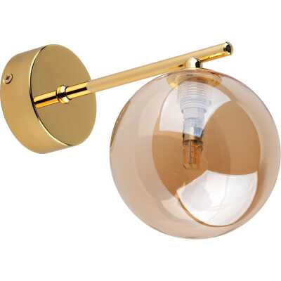 TK Estera vägglampa - guld glas och metall