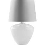 TK Fiord bordslampa - vitt tyg, glas och metall