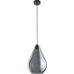 TK Fuente taklampa - grafitglas och svart metall