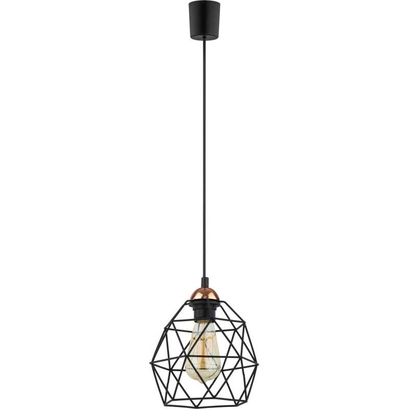 TK Galaxy taklampa - koppar och svart metall