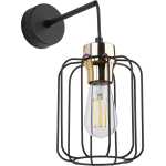 TK Galaxy vägglampa - koppar och svart metall