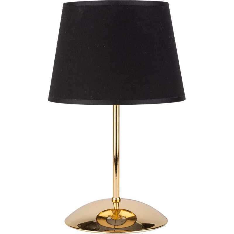 TK Glory bordslampa - svart tyg och guldmetall TK Glory bordslampa - svart tyg och guldmetall