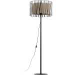 TK Harmony golvlampa - naturjute och svart metall