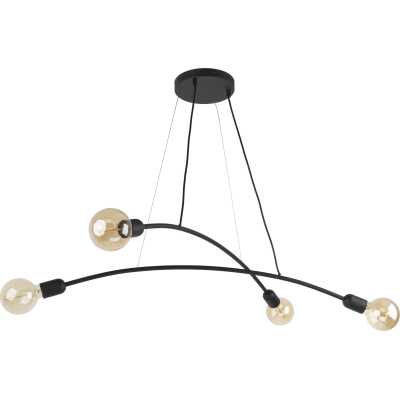 TK Helix taklampa - svart metall