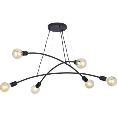 TK Helix taklampa - svart metall
