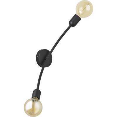 TK Helix vägglampa - svart metall