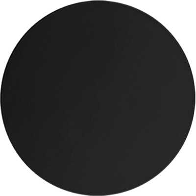 TK Luna vägglampa, rund - svart metall
