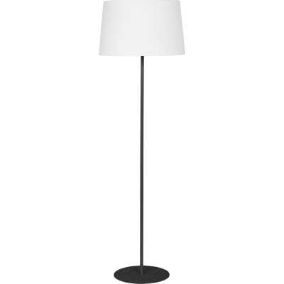 TK Maja golvlampa - vitt tyg och svart metall