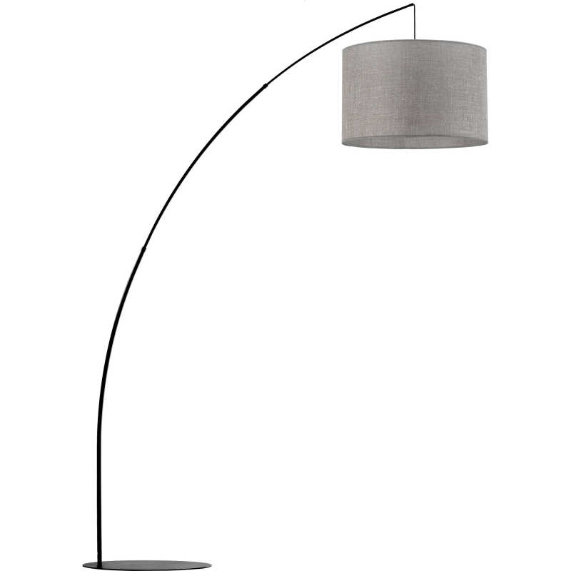 TK Moby golvlampa - grått tyg och svart metall TK Moby golvlampa - grått tyg och svart metall