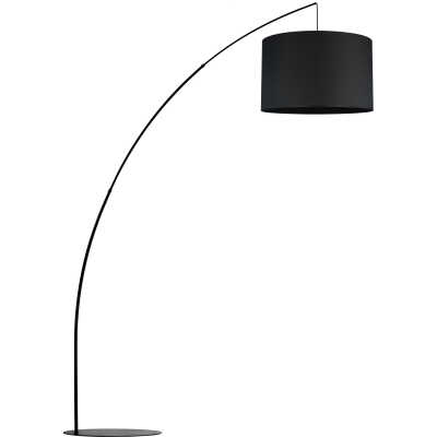 TK Moby golvlampa - svart tyg och svart metall