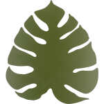 TK Monstera vägglampa - grön metall