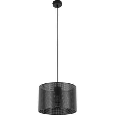 TK Moreno taklampa 300 - svart tyg och svart metall