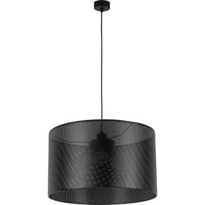 TK Moreno taklampa 500 - svart tyg och svart metall