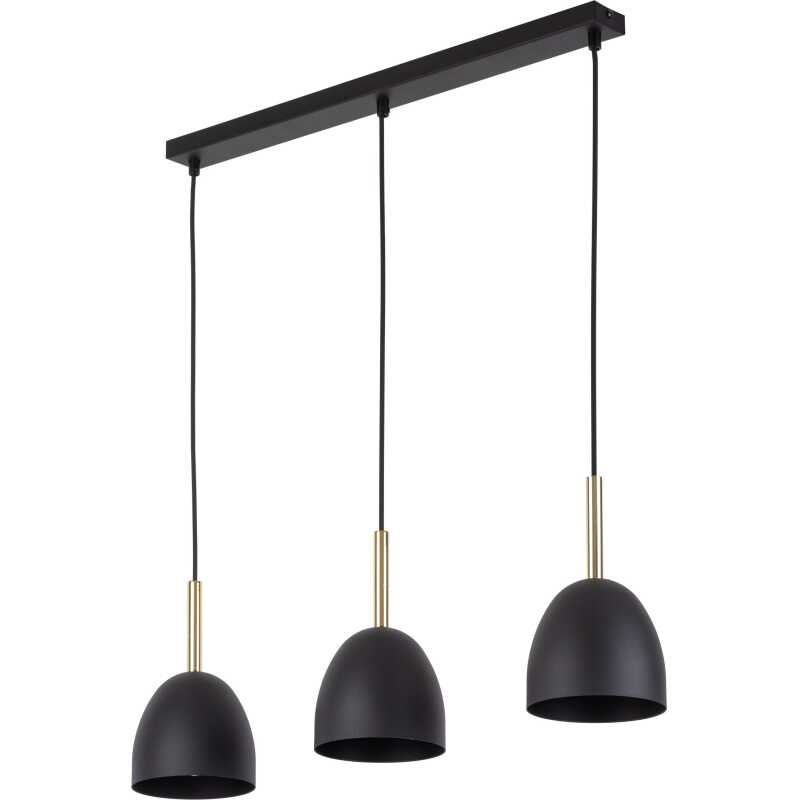 TK Nord taklampa, w. 3 skärmar - svart metall TK Nord taklampa, w. 3 skärmar - svart metall