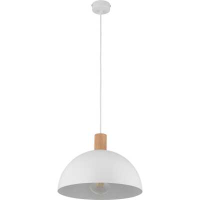 TK Oslo taklampa - vit metall och trä
