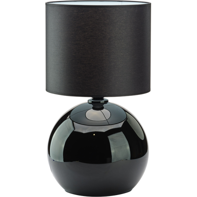 TK Palla bordslampa, Small - svart tyg och svart glas