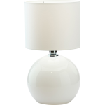 TK Palla bordslampa, Small - vitt tyg och vitt glas