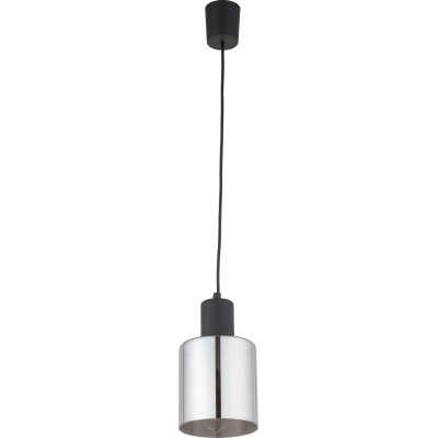 TK Sierra taklampa - glas och svart metall