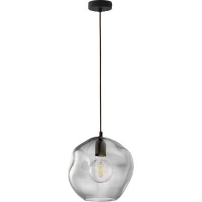 TK Sol taklampa - grafitglas och svart metall
