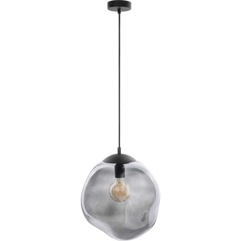 TK Sol taklampa - grafitglas och svart metall TK Sol taklampa - grafitglas och svart metall