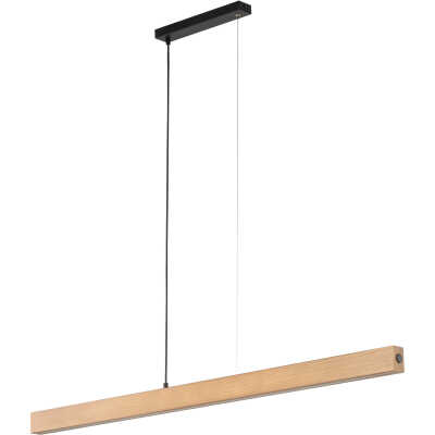 TK Teo LED taklampa 1260 - naturligt trä och svart metall