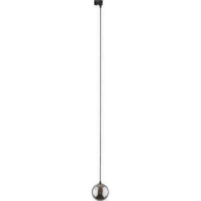 TK Tracer taklampa - grafitglas och svart metall