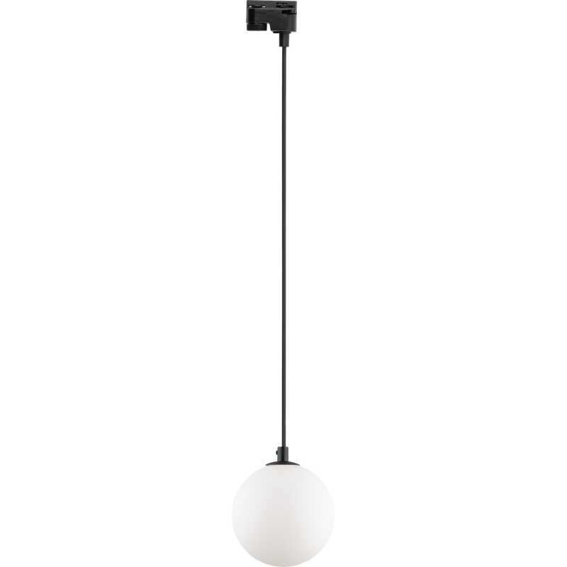 TK Tracer taklampa - vitt glas och svart metall TK Tracer taklampa - vitt glas och svart metall