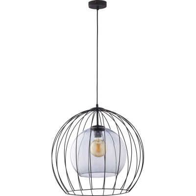 TK Universo taklampa 500 - grafitglas och svart metall