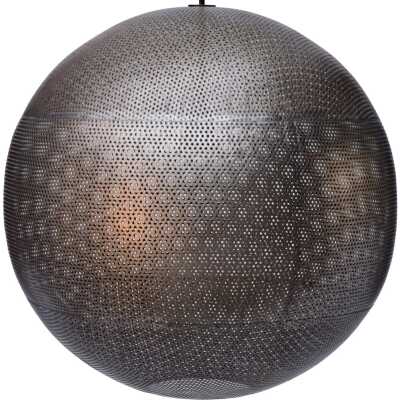 TRADEMARK LIVING Moonlight rund taklampa - järn med klarlack