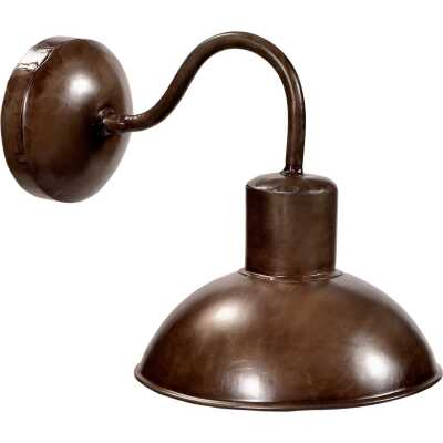 TRADEMARK LIVING vägglampa - brunt järn