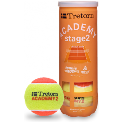 TRETORN Academy Orange Stage 2 3-pack